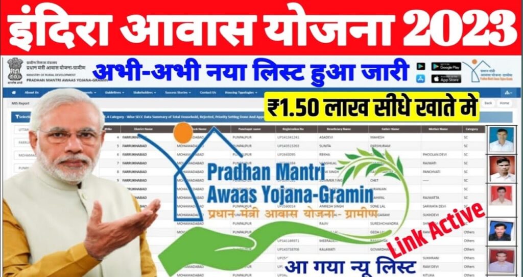 Indira Awas Yojana list 2023:इंदिरा आवास योजना की नई सूची जारी, सूची में चेक करें नाम, मिलेगा लाभ